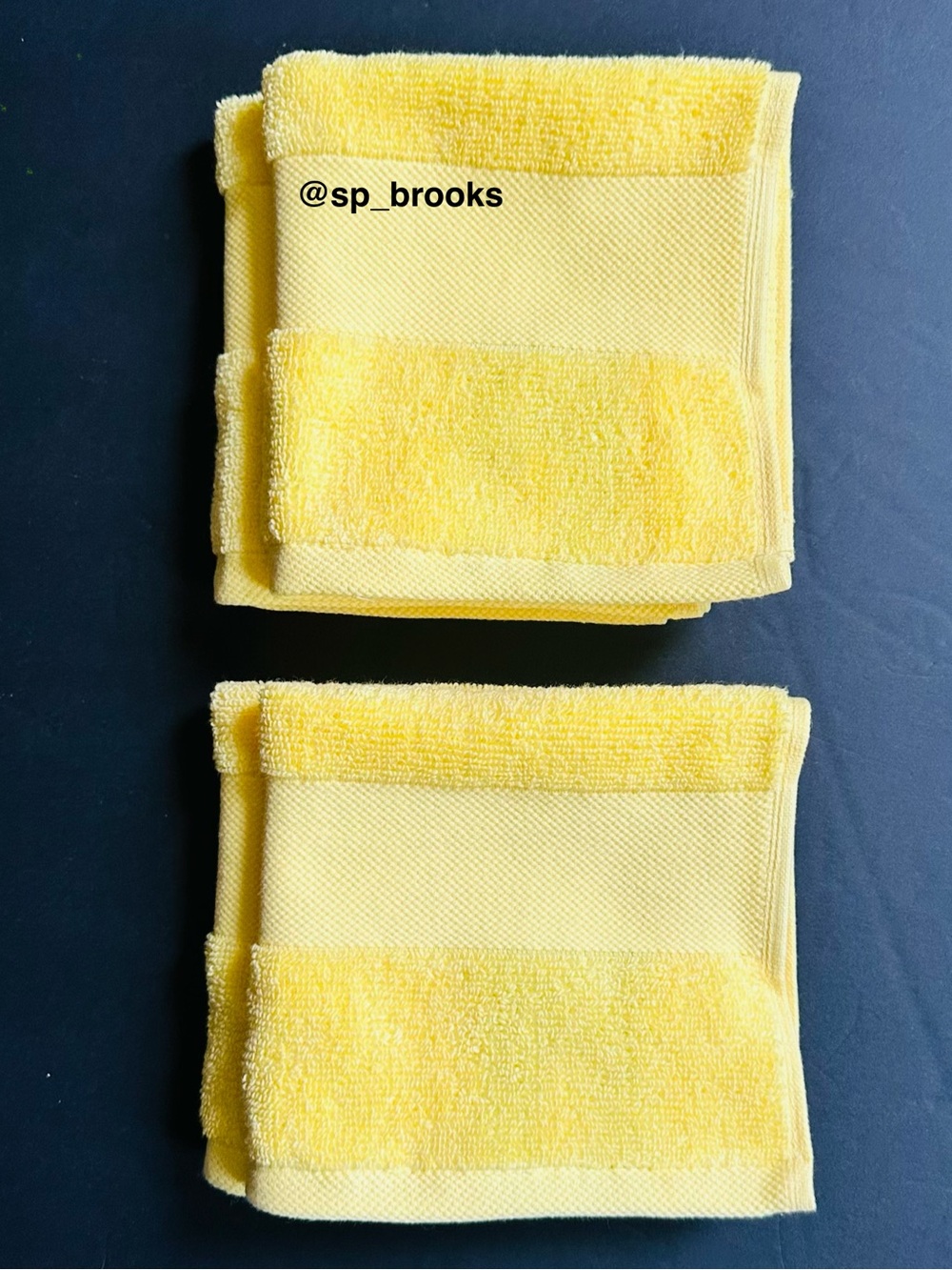 🎁4PC LAUREN Ralph Lauren Wescott Wash Cloth Set - Canary Yellow Cotton Towels